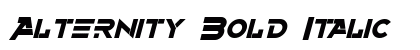 Alternity Bold Italic Preview