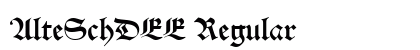 AlteSchDEE Regular font free download