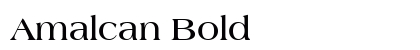 Amalcan Bold font free download