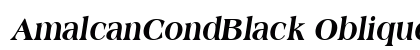 AmalcanCondBlack Oblique font free download