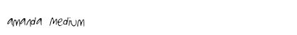 amanda Medium font free download