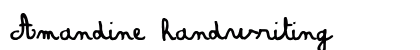 Amandine handwriting font free download