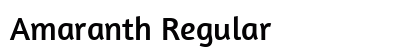 Amaranth Regular font free download