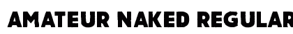 Amateur Naked Regular Font Preview