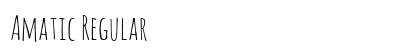 Amatic Regular font free download