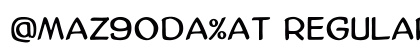 AmazGoDaMat Regular Font AmazGoDaMat Regular Font Preview