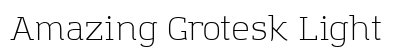 Amazing Grotesk Light font free download