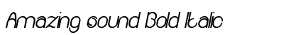 Amazing sound Bold Italic Preview