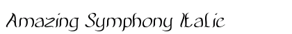 Amazing Symphony Italic font free download