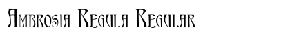Ambrosia Regula Regular font free download