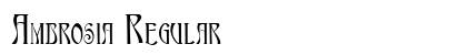 Ambrosia Regular font free download
