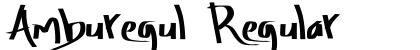 Amburegul Regular font free download