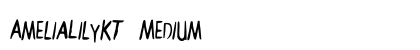 AmeliaLilyKT Medium font free download