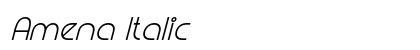 Amena Italic Preview