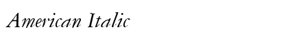 American Italic font free download