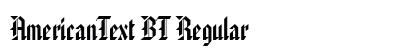 AmericanText BT Regular font free download