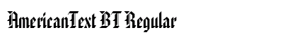 AmericanText BT Regular font free download