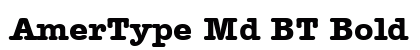 AmerType Md BT Bold font free download