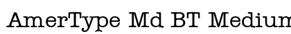 AmerType Md BT Medium preview