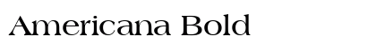 Americana Bold font free download