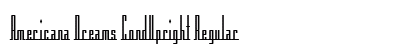 Americana Dreams CondUpright Regular Font Americana Dreams CondUpright Regular Font Preview