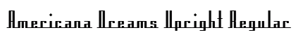 Americana Dreams Upright Regular font free download