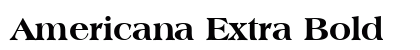 Americana Extra Bold font free download