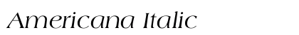 Americana Italic Preview