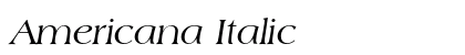 Americana Italic Preview