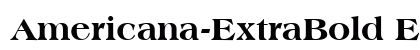 Americana-ExtraBold Extra Bold font free download