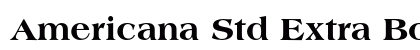 Americana Std Extra Bold font free download