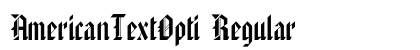 AmericanTextOpti Regular font free download