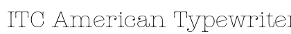ITC American Typewriter Light Alternate font free download