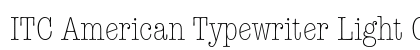 ITC American Typewriter Light Condensed Alternate font free download