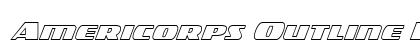 Americorps Outline Regular font free download