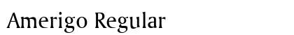 Amerigo Regular font free download