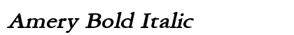 Amery Bold Italic font free download