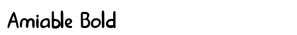 Amiable Bold font free download