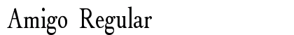 Amigo Regular font free download