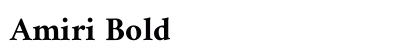 Amiri Bold font free download