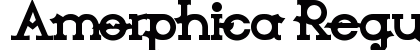 Amorphica Regular Font Amorphica Regular Font Preview