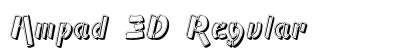Ampad 3D Regular font free download