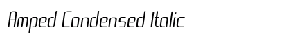 Amped Condensed Italic Preview