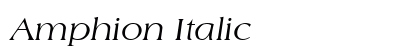 Amphion Italic font free download