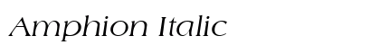 Amphion Italic Preview