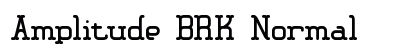 Amplitude BRK Normal font free download