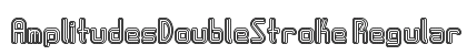 AmplitudesDoubleStroke Regular font free download