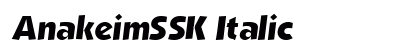 AnakeimSSK Italic Font Preview