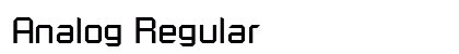 Analog Regular font free download