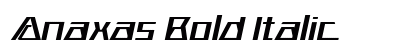 Anaxas Bold Italic font free download